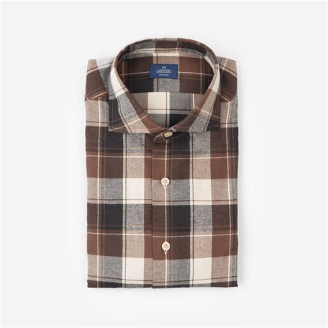 Camicia in cotone Check (Sabbia) .